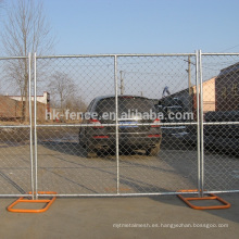 1800*2500 portable galvanized perimeter temporary fencing panel,chain link construction fence with H or rectangle stand